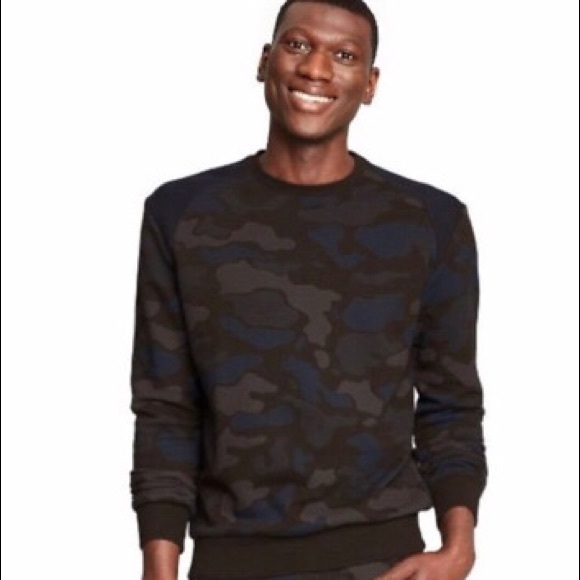 Men’s Camo Pullover - Picture 1 of 2